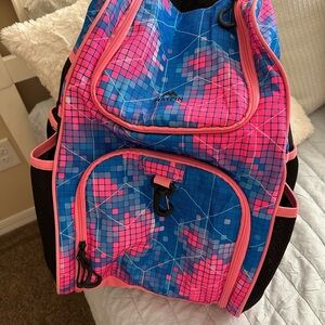 Vibrant Pink and Blue Backpack
